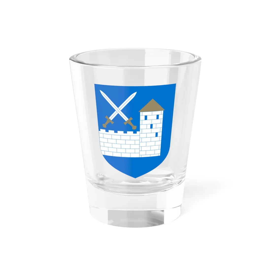 Lääne-Virumaa vapp (Estonia) (Coat of Arms) Shot Glass 1.5oz 1.5oz - Go Mug Yourself