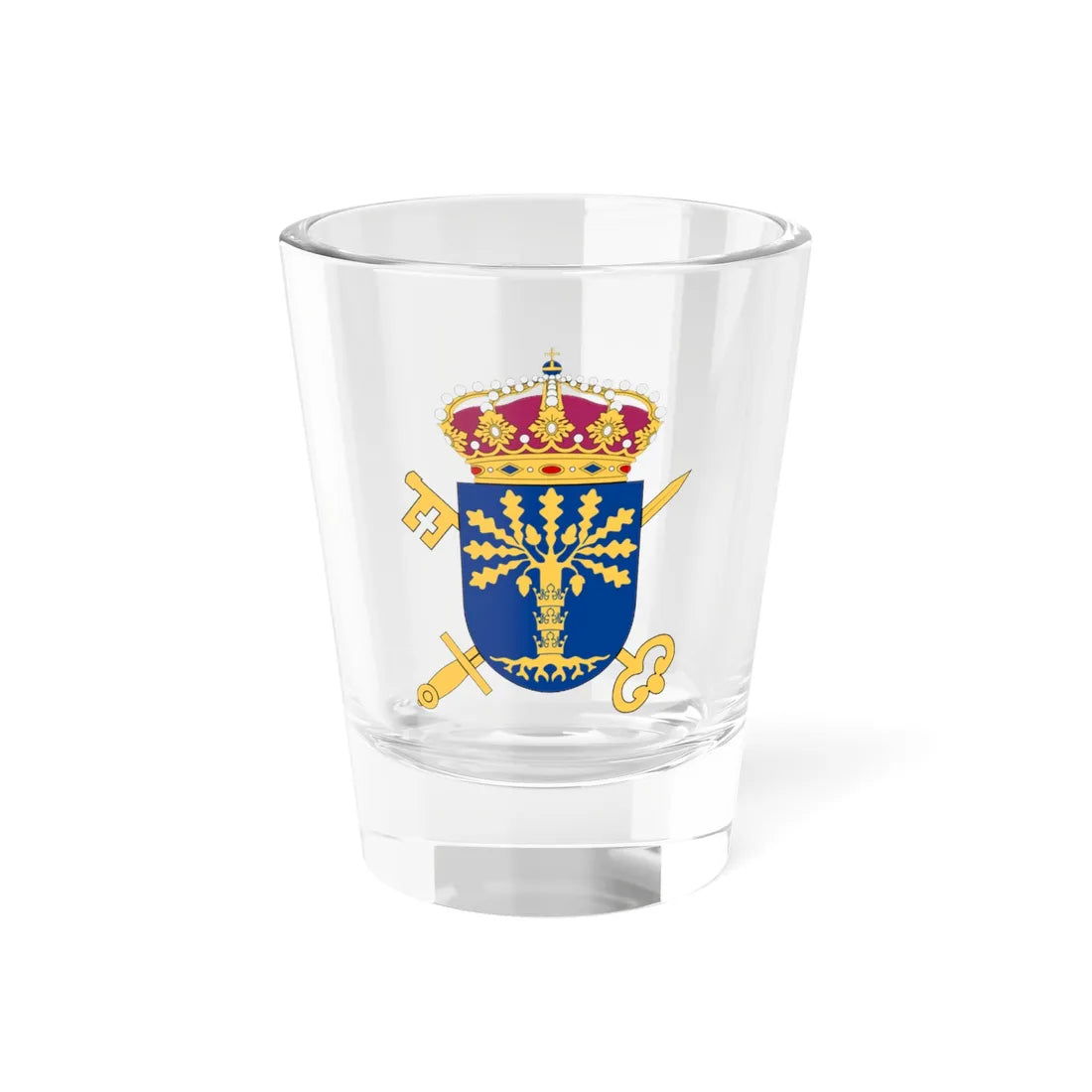 Länsrätten i Blekinge län vapen (Sweden) (Coat of Arms) Shot Glass 1.5oz 1.5oz - Go Mug Yourself