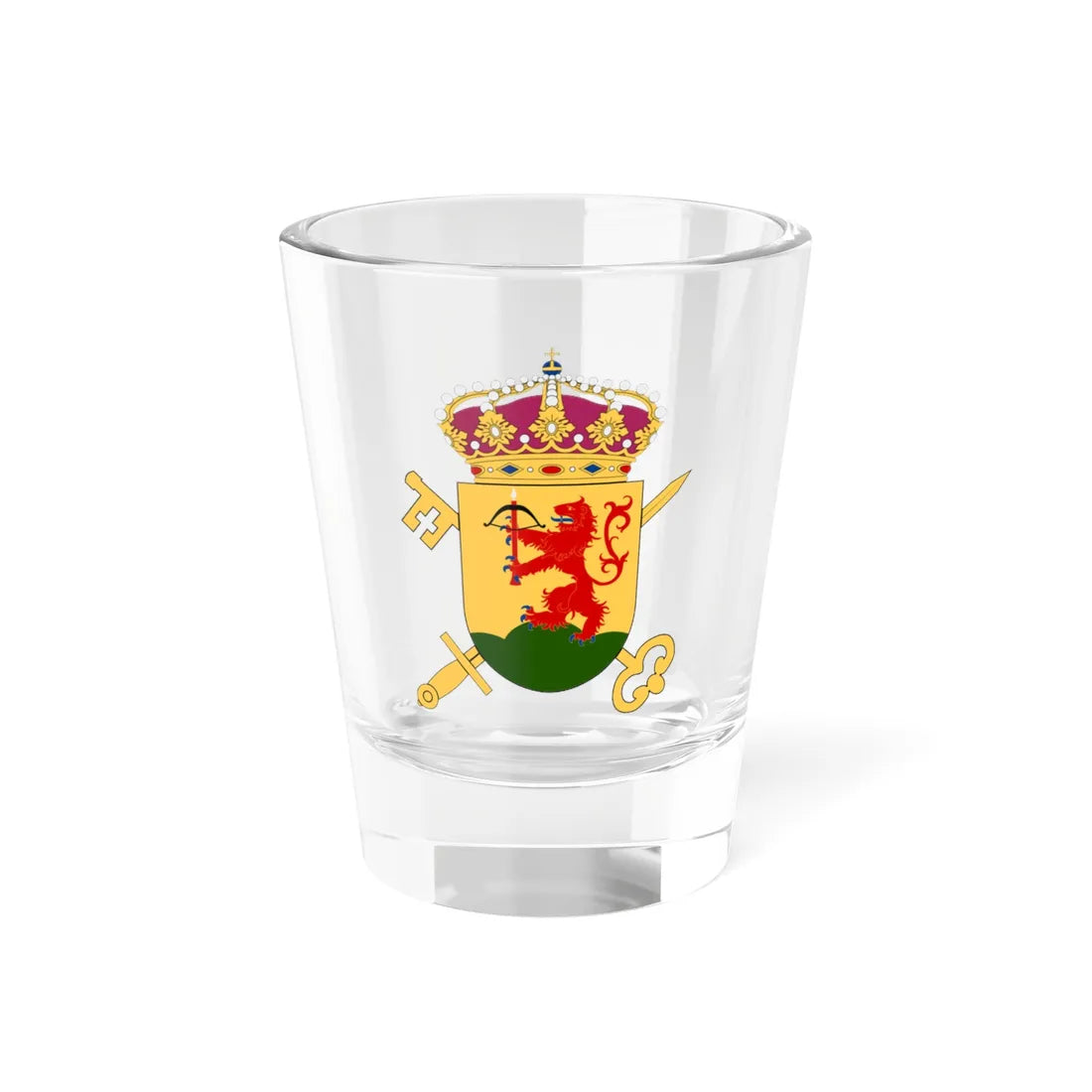 Länsrätten i Kronobergs län vapen (Sweden) (Coat of Arms) Shot Glass 1.5oz 1.5oz - Go Mug Yourself