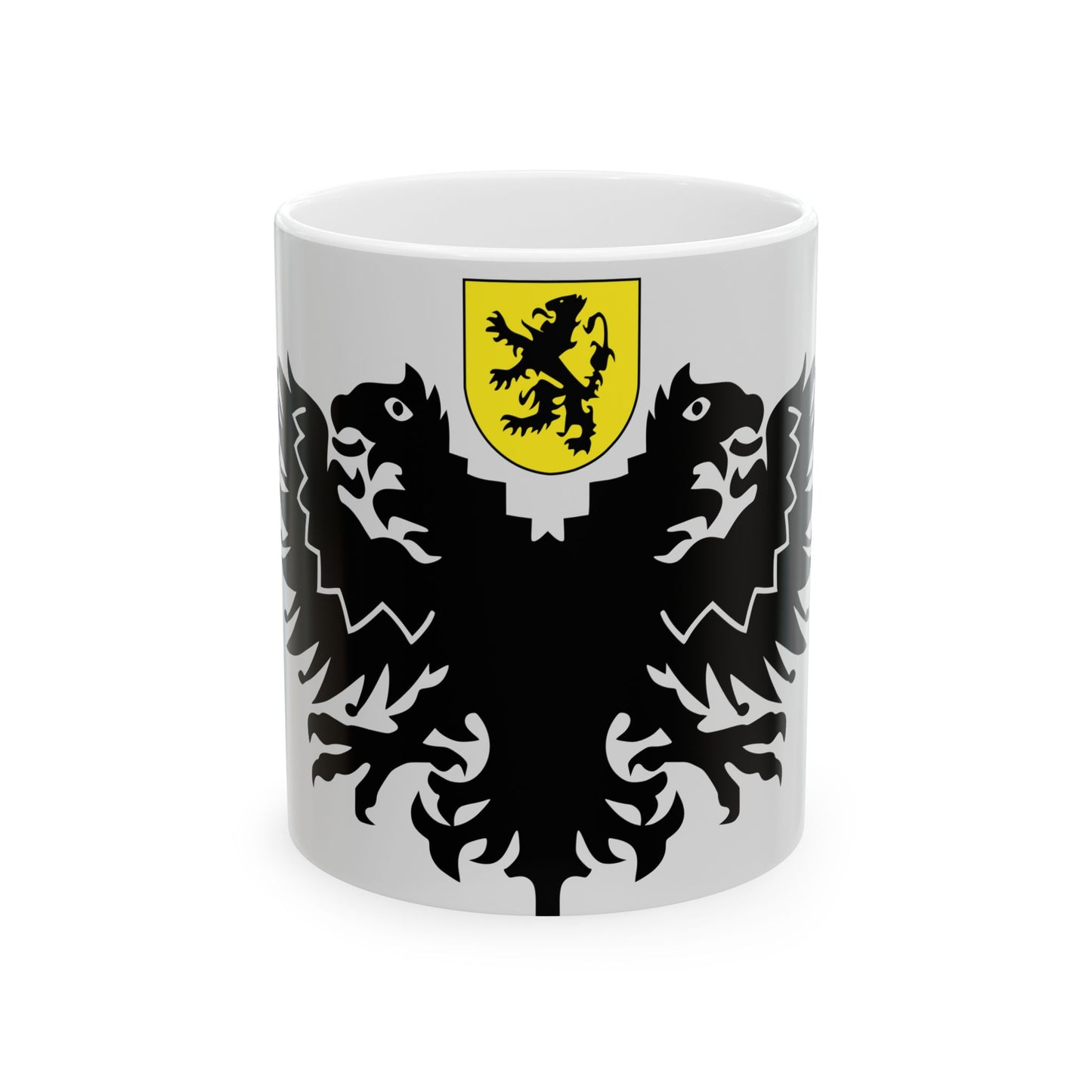 Lo-Reninge vlag (Belgium) White Coffee Mug-11oz-Go Mug Yourself
