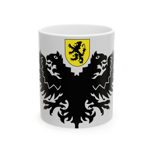 Lo-Reninge vlag (Belgium) White Coffee Mug-11oz-Go Mug Yourself