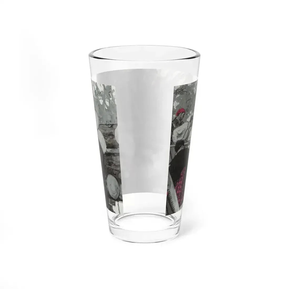 Loading Lumber. American Magazine story illustration, March 1935 - Pint Glass 16oz - Go Mug Yourself