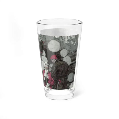 Loading Lumber. American Magazine story illustration, March 1935 - Pint Glass 16oz - Go Mug Yourself