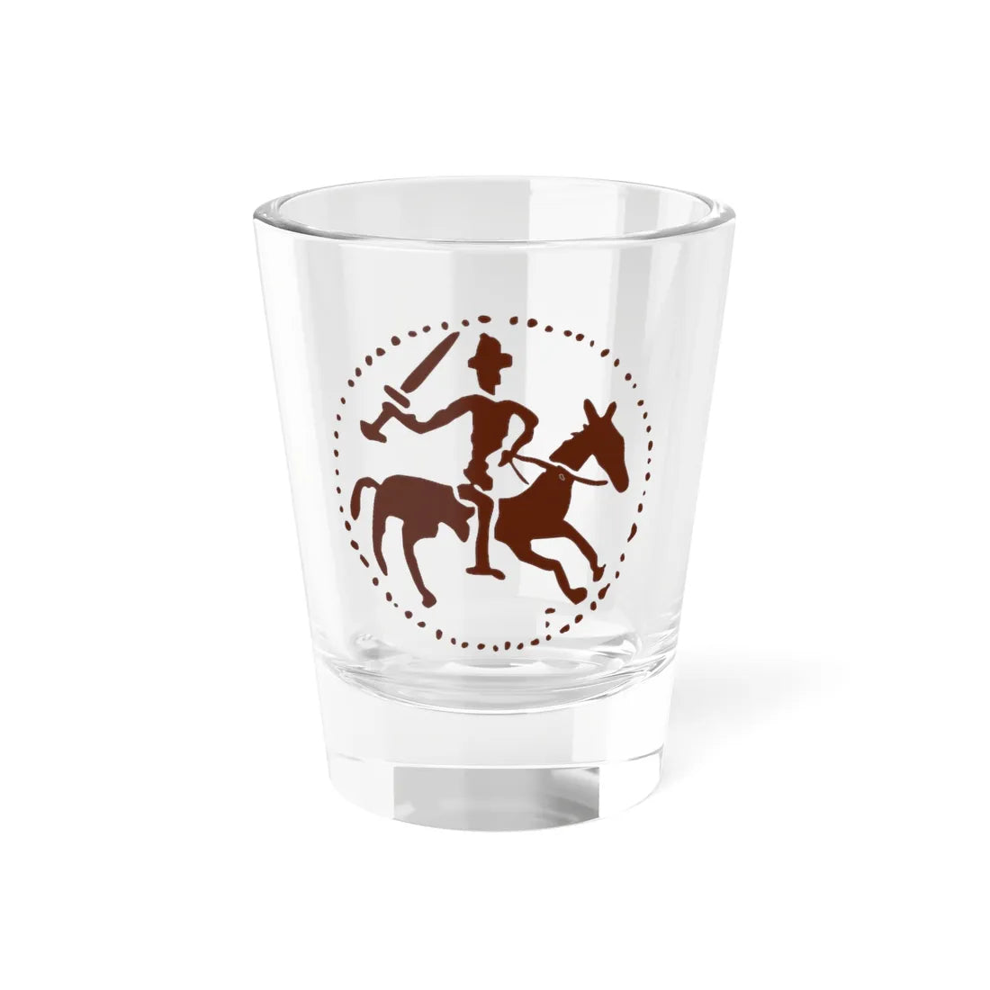 Lob Печать Лугвена Ольгердовича mini (Belarus) (Coat of Arms) Shot Glass 1.5oz 1.5oz - Go Mug Yourself