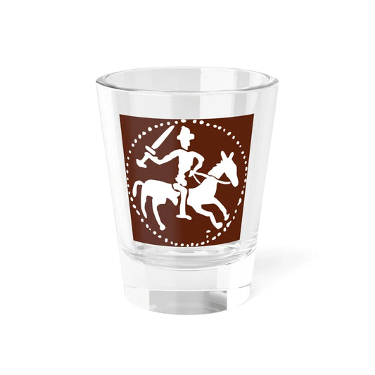 Lob Печать Лугвена Ольгердовича mini2 (Belarus) (Coat of Arms) Shot Glass 1.5oz 1.5oz - Go Mug Yourself