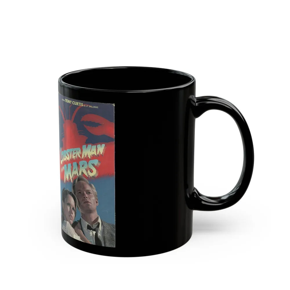 LOBSTER MAN FROM MARS (VHS COVER) - Black Coffee Mug-Go Mug Yourself