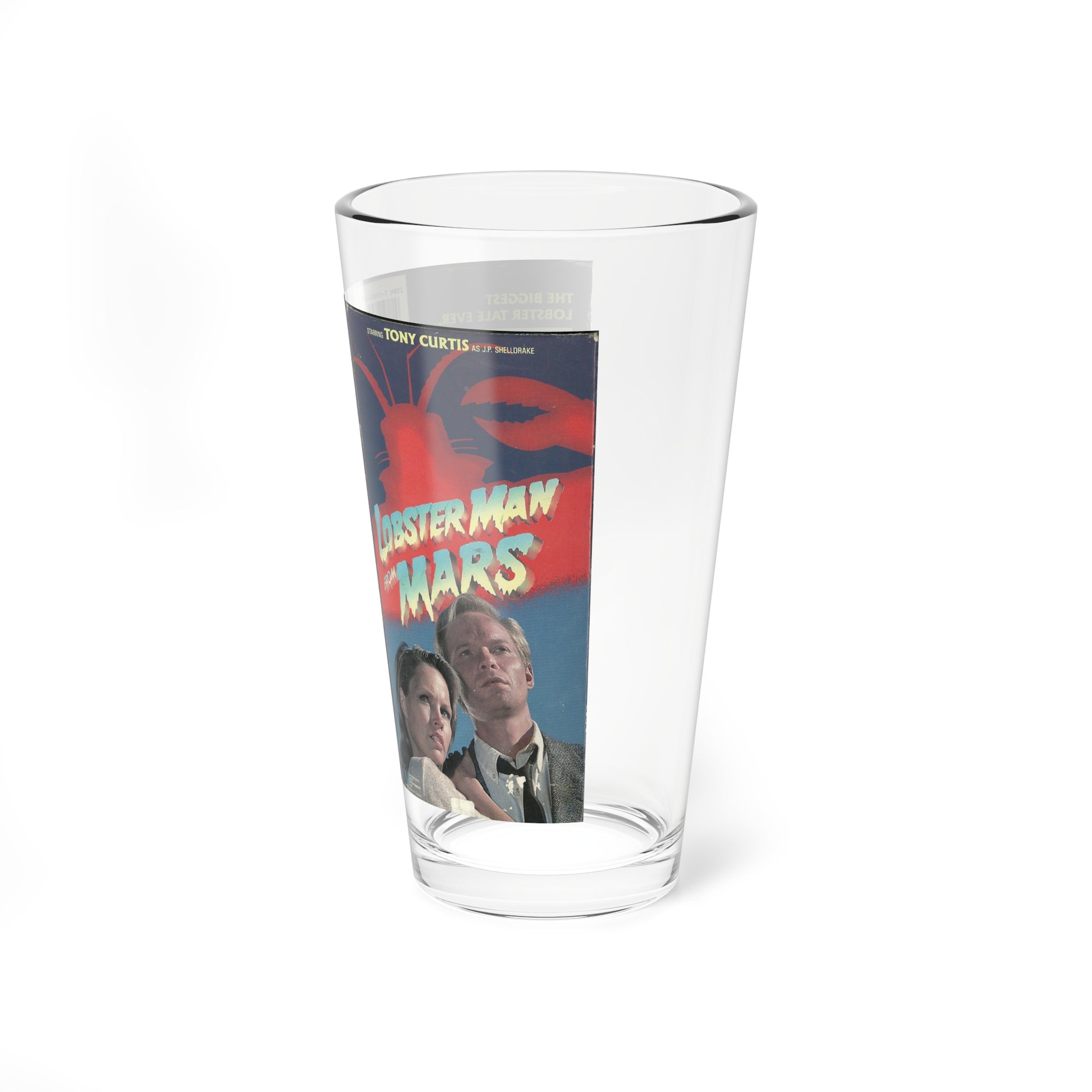 LOBSTER MAN FROM MARS (VHS COVER) Pint Glass 16oz-Go Mug Yourself