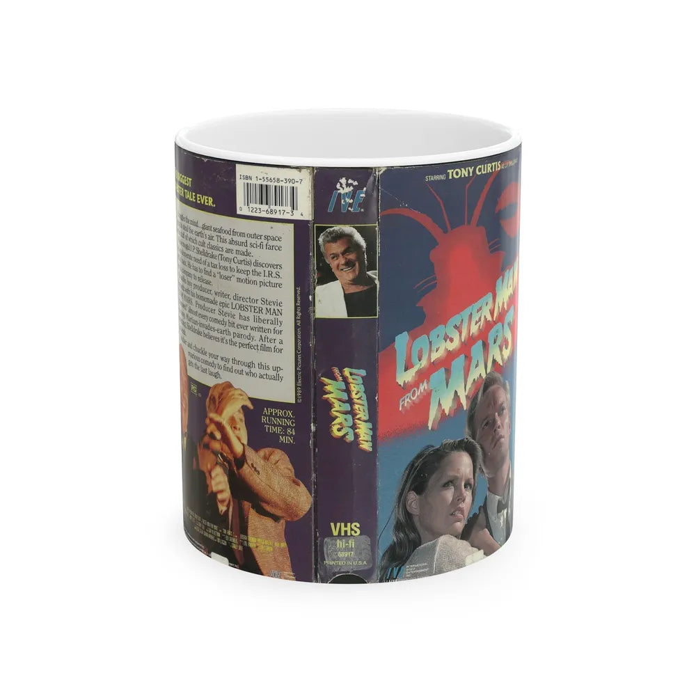 LOBSTER MAN FROM MARS (VHS COVER) - White Coffee Mug-11oz-Go Mug Yourself