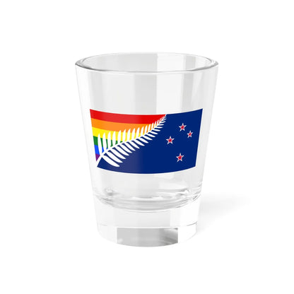 Lockwood New Zealand LGBT Flag (New Zealand) Shot Glass 1.5oz 1.5oz - Go Mug Yourself