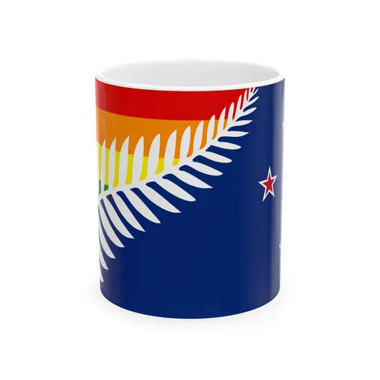 Lockwood New Zealand LGBT Flag (New Zealand) White Coffee Mug 11oz - Go Mug Yourself