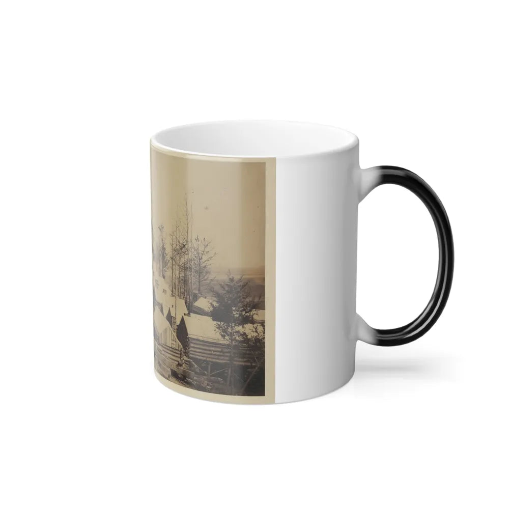 Log Cabin Barracks at a Military Facility (U.S. Civil War) Color Changing Coffee Mug 11oz-Go Mug Yourself