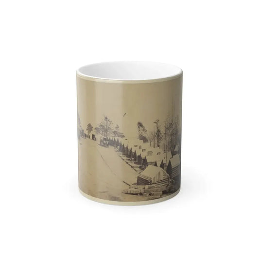 Log Cabin Barracks at a Military Facility (U.S. Civil War) Color Changing Coffee Mug 11oz Default Title 11oz - Go Mug Yourself