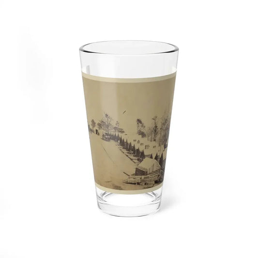 Log Cabin Barracks At A Military Facility (U.S. Civil War) Pint Glass 16oz 16oz - Go Mug Yourself