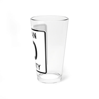 Logan County Route 10 OH (Ohio) (Road Sign) Pint Glass 16oz - Go Mug Yourself
