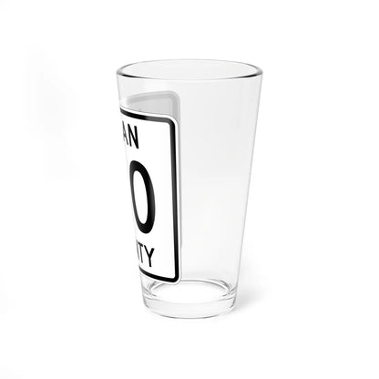Logan County Route 130 OH (Ohio) (Road Sign) Pint Glass 16oz - Go Mug Yourself