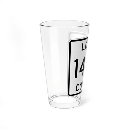 Logan County Route 144A OH (Ohio) (Road Sign) Pint Glass 16oz - Go Mug Yourself