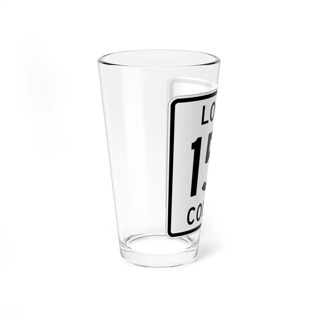 Logan County Route 153 OH (Ohio) (Road Sign) Pint Glass 16oz - Go Mug Yourself