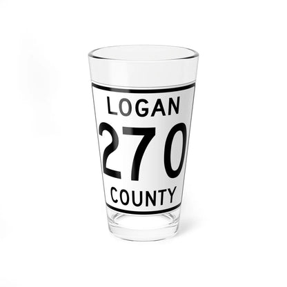 Logan County Route 270 OH (Ohio) (Road Sign) Pint Glass 16oz 16oz - Go Mug Yourself