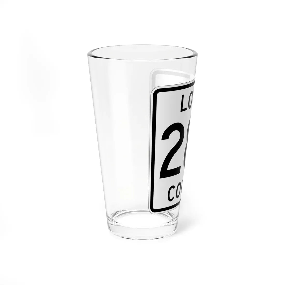 Logan County Route 286 OH (Ohio) (Road Sign) Pint Glass 16oz - Go Mug Yourself