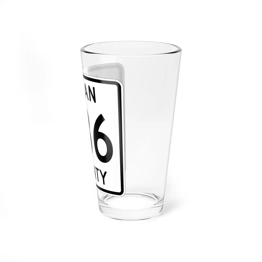 Logan County Route 286 OH (Ohio) (Road Sign) Pint Glass 16oz - Go Mug Yourself