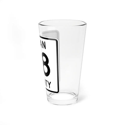 Logan County Route 38 OH (Ohio) (Road Sign) Pint Glass 16oz - Go Mug Yourself