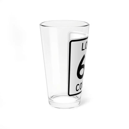 Logan County Route 68 OH (Ohio) (Road Sign) Pint Glass 16oz - Go Mug Yourself
