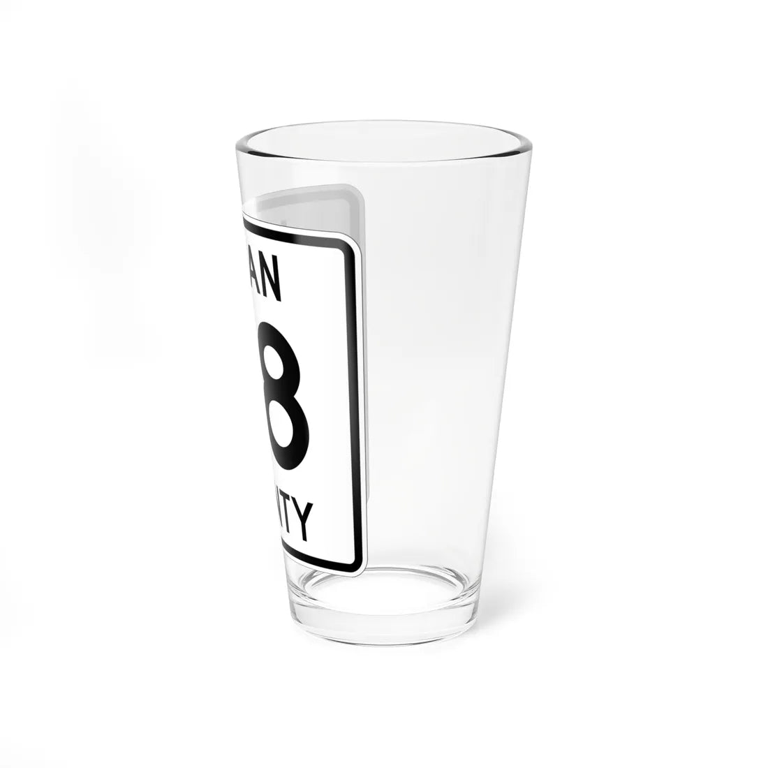Logan County Route 98 OH (Ohio) (Road Sign) Pint Glass 16oz - Go Mug Yourself
