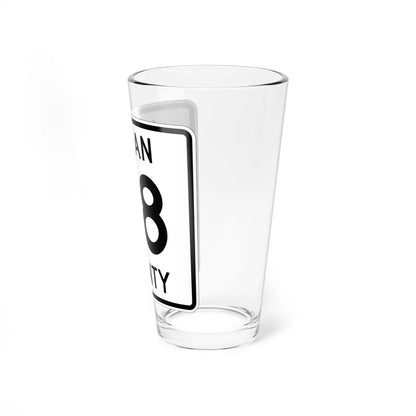 Logan County Route 98 OH (Ohio) (Road Sign) Pint Glass 16oz - Go Mug Yourself