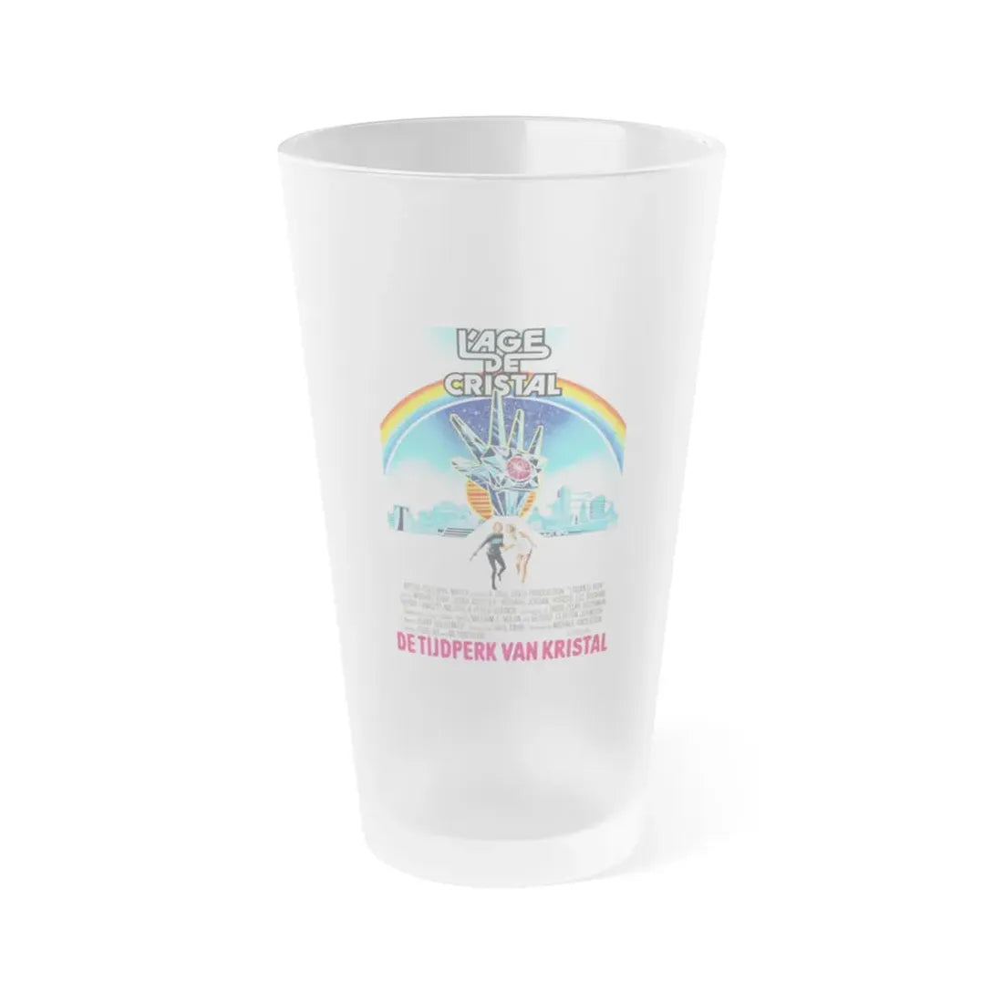 LOGAN'S RUN (BELGIAN) 1976 Movie Poster - Frosted Pint Glass 16oz Default Title - Go Mug Yourself