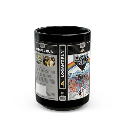 LOGANS RUN (VHS COVER) - Black Coffee Mug 15oz - Go Mug Yourself