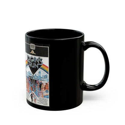 LOGANS RUN (VHS COVER) - Black Coffee Mug - Go Mug Yourself