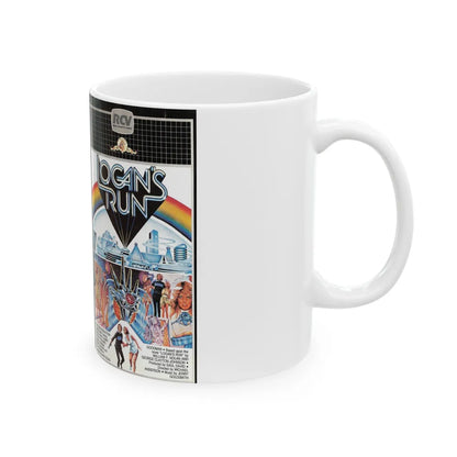 LOGANS RUN (VHS COVER) - White Coffee Mug-Go Mug Yourself