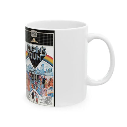 LOGANS RUN (VHS COVER) - White Coffee Mug - Go Mug Yourself