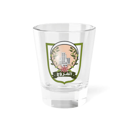 Logo commune El Mourouj (Tunisia) (Coat of Arms) Shot Glass 1.5oz 1.5oz - Go Mug Yourself