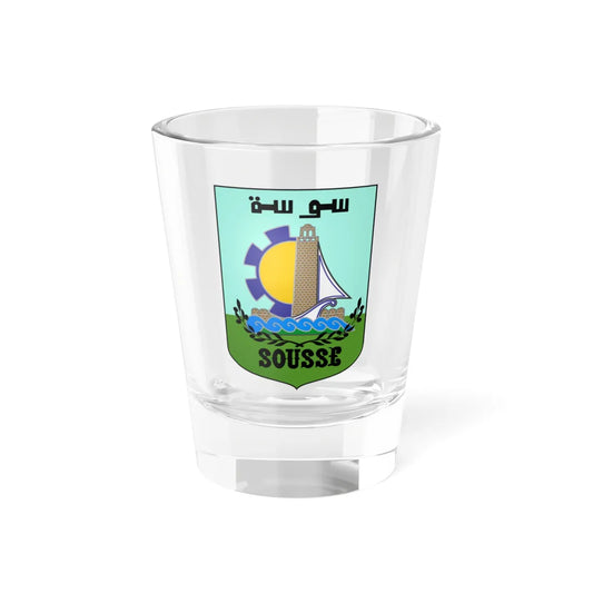 Logo commune Sousse (Tunisia) (Coat of Arms) Shot Glass 1.5oz 1.5oz - Go Mug Yourself