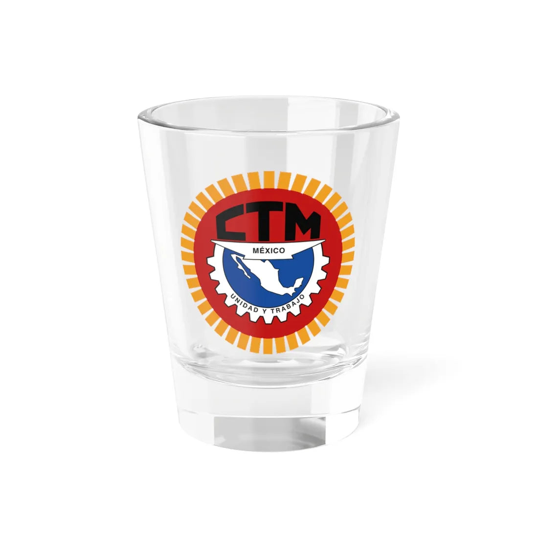 Logo de la CTM (Mexico) (Coat of Arms) Shot Glass 1.5oz 1.5oz - Go Mug Yourself