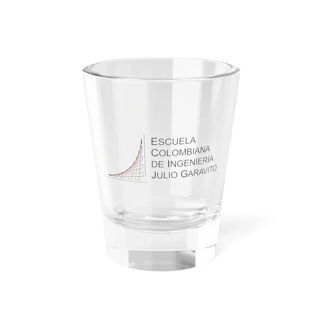 Logo de la Escuela Colombiana de Ingeniería (Colombia) (Coat of Arms) Shot Glass 1.5oz 1.5oz - Go Mug Yourself