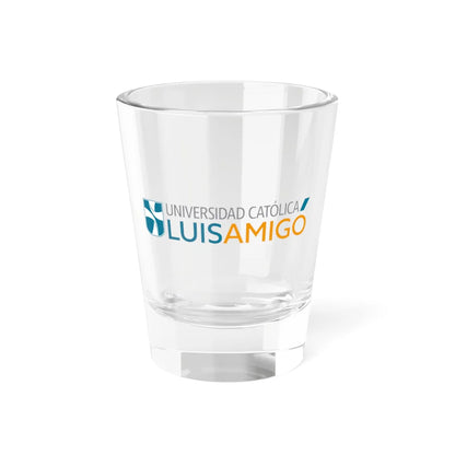 Logo de la Universidad Católica Luis Amigó (Colombia) (Coat of Arms) Shot Glass 1.5oz 1.5oz - Go Mug Yourself