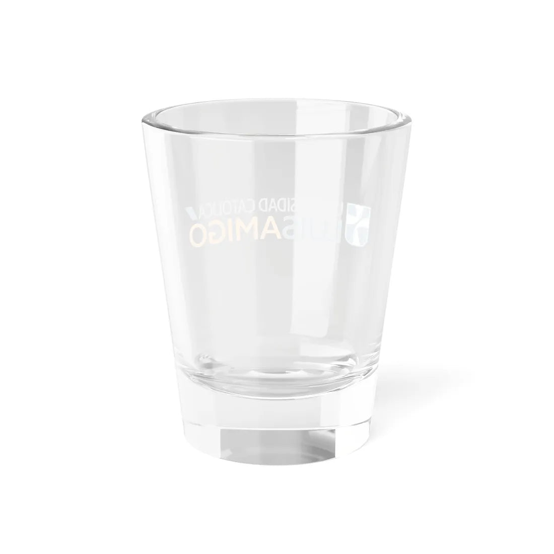Logo de la Universidad Católica Luis Amigó (Colombia) (Coat of Arms) Shot Glass 1.5oz - Go Mug Yourself
