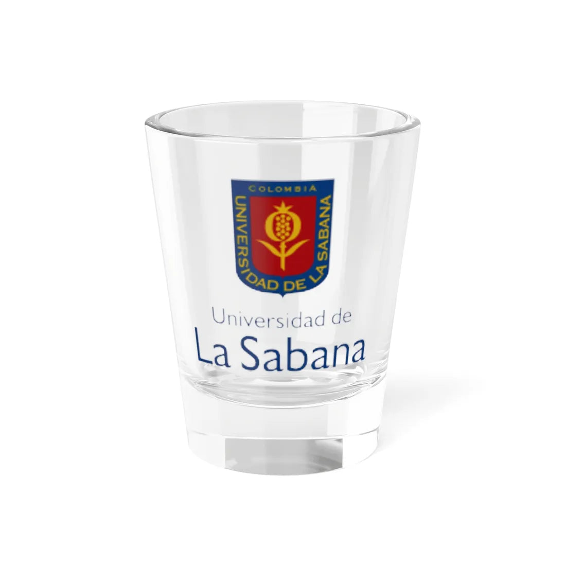 Logo de la Universidad de La Sabana (Colombia) (Coat of Arms) Shot Glass 1.5oz 1.5oz - Go Mug Yourself