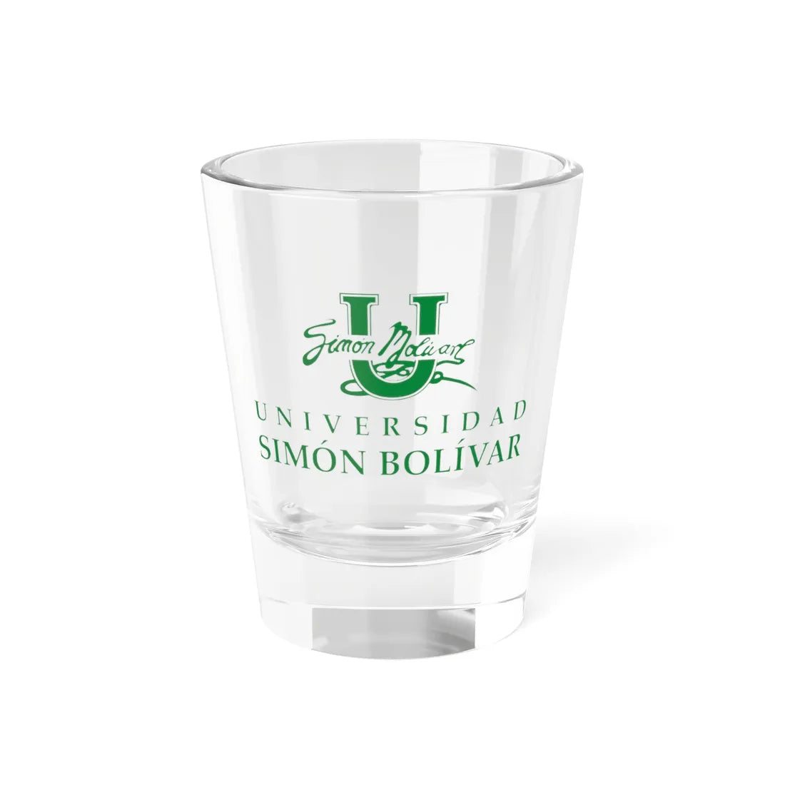 Logo de la Universidad Simón Bolívar (Colombia) (Coat of Arms) Shot Glass 1.5oz 1.5oz - Go Mug Yourself