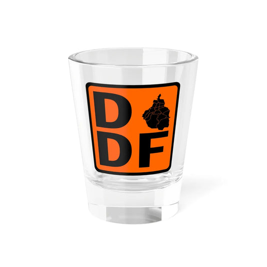 Logo Departamento del Distrito Federal 1986 (Costa Rica) (Coat of Arms) Shot Glass 1.5oz 1.5oz - Go Mug Yourself