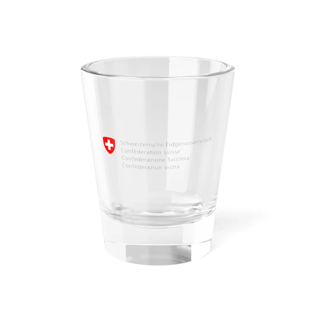 Logo der Schweizerischen Eidgenossenschaft (Switzerland) (Coat of Arms) Shot Glass 1.5oz 1.5oz - Go Mug Yourself