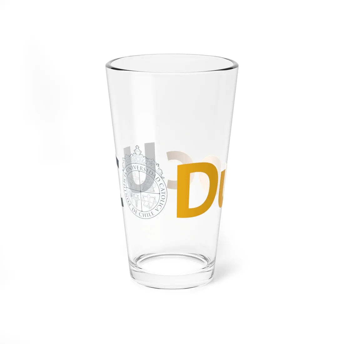 Logo DuocUC (Chile) (Coat of Arms) Pint Glass 16oz - Go Mug Yourself