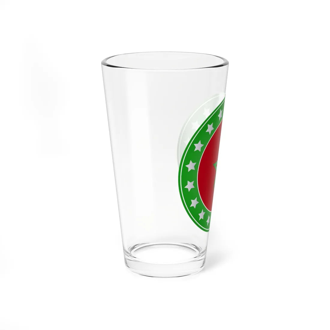 Logo Flag Morocco (Morocco) Pint Glass 16oz - Go Mug Yourself