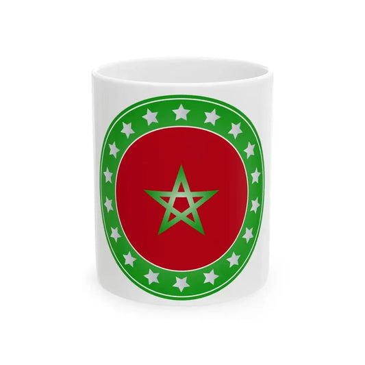 Logo Flag Morocco (Morocco) White Coffee Mug 11oz - Go Mug Yourself