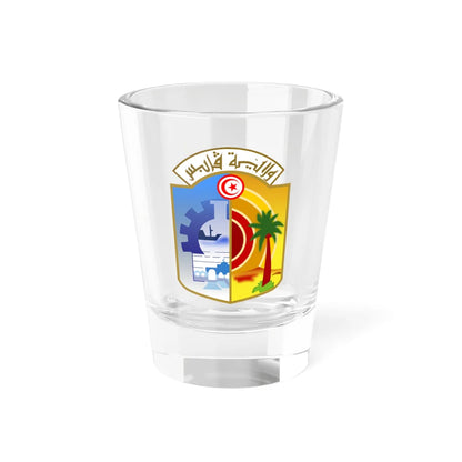 Logo Governorate Gabes (Tunisia) (Coat of Arms) Shot Glass 1.5oz 1.5oz - Go Mug Yourself