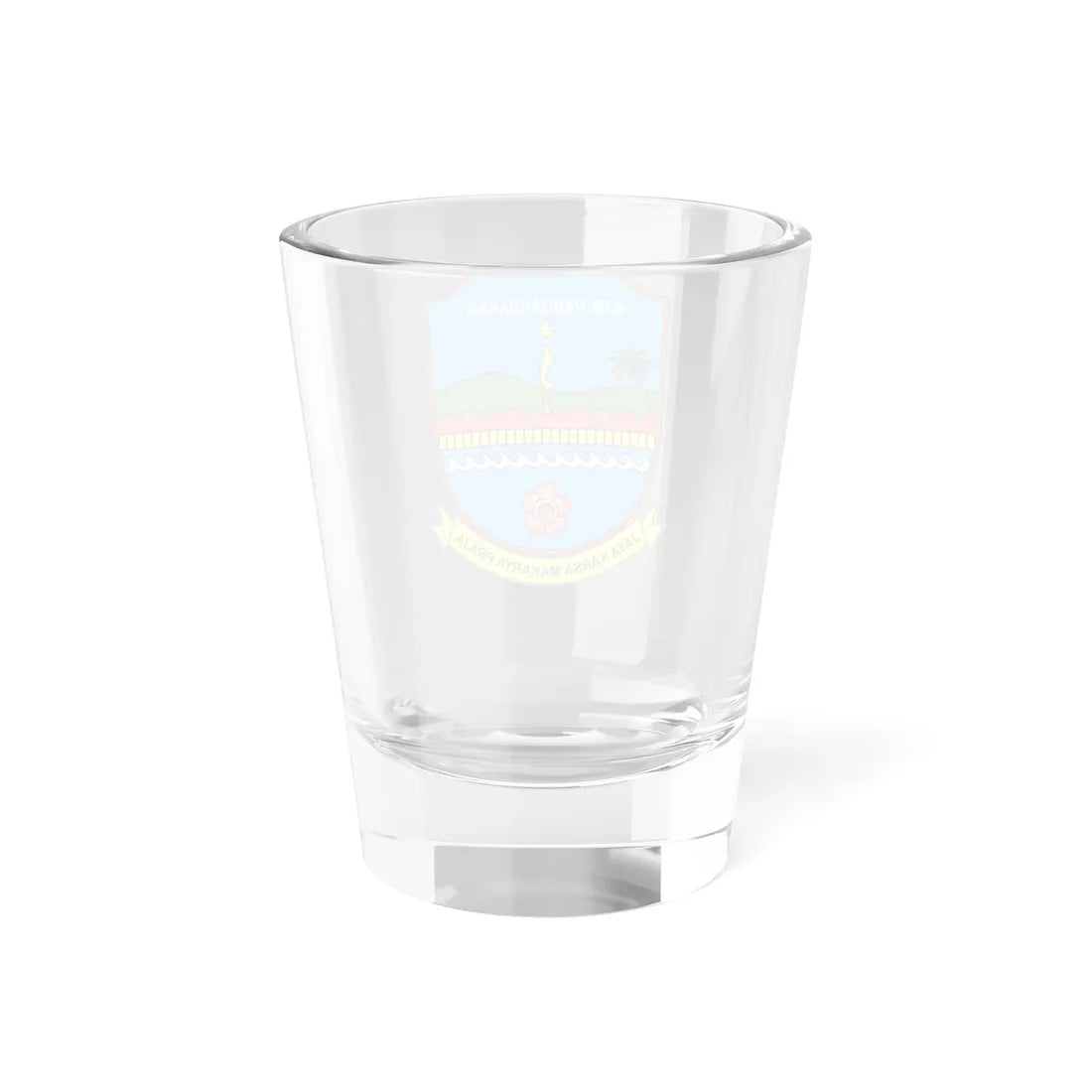 Logo Kabupaten Pangandaran (Indonesia) (Coat of Arms) Shot Glass 1.5oz - Go Mug Yourself