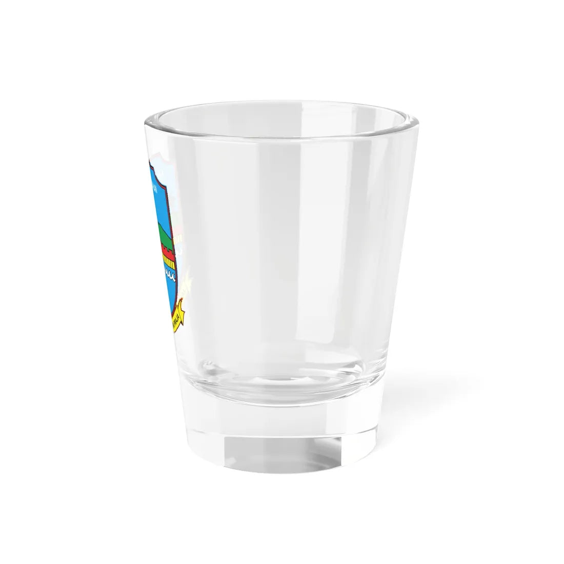 Logo Kabupaten Pangandaran (Indonesia) (Coat of Arms) Shot Glass 1.5oz - Go Mug Yourself