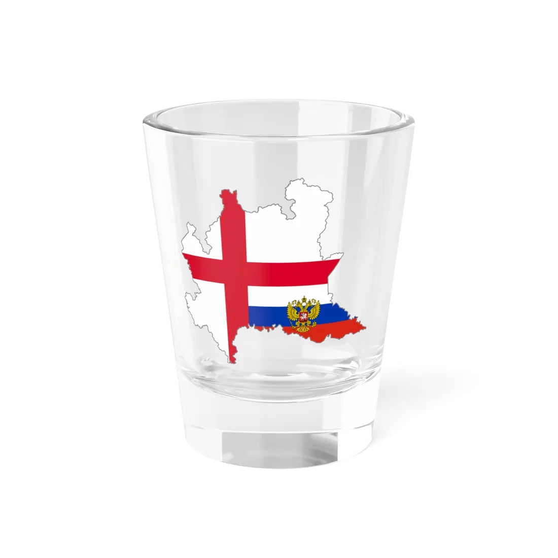Logo of the Cultural Association Lombardy-Russia (Italy) Shot Glass 1.5oz 1.5oz - Go Mug Yourself